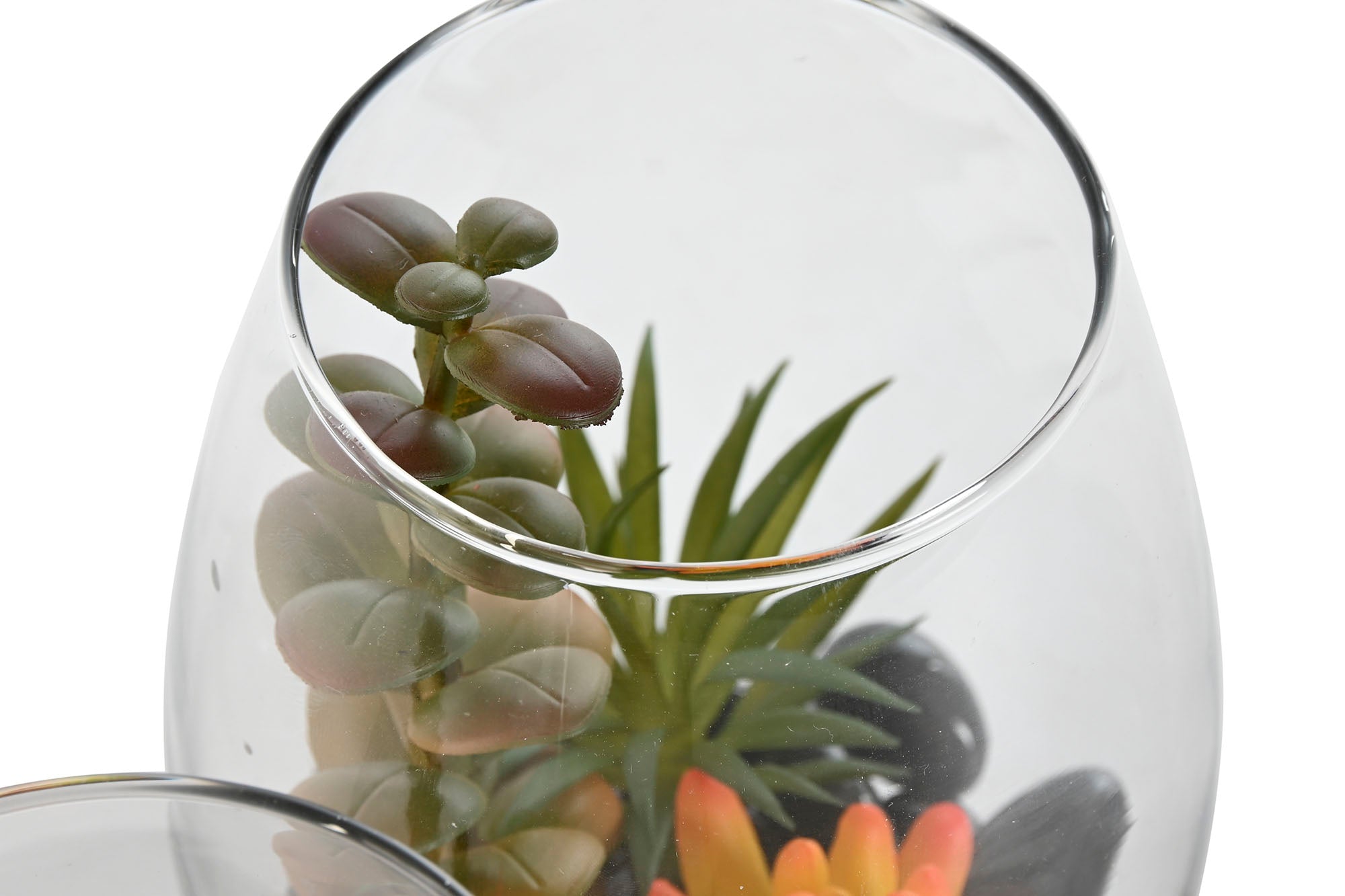 PACK DE 2 PLANTA PVC CRISTAL 10X10X15 2 SURT.