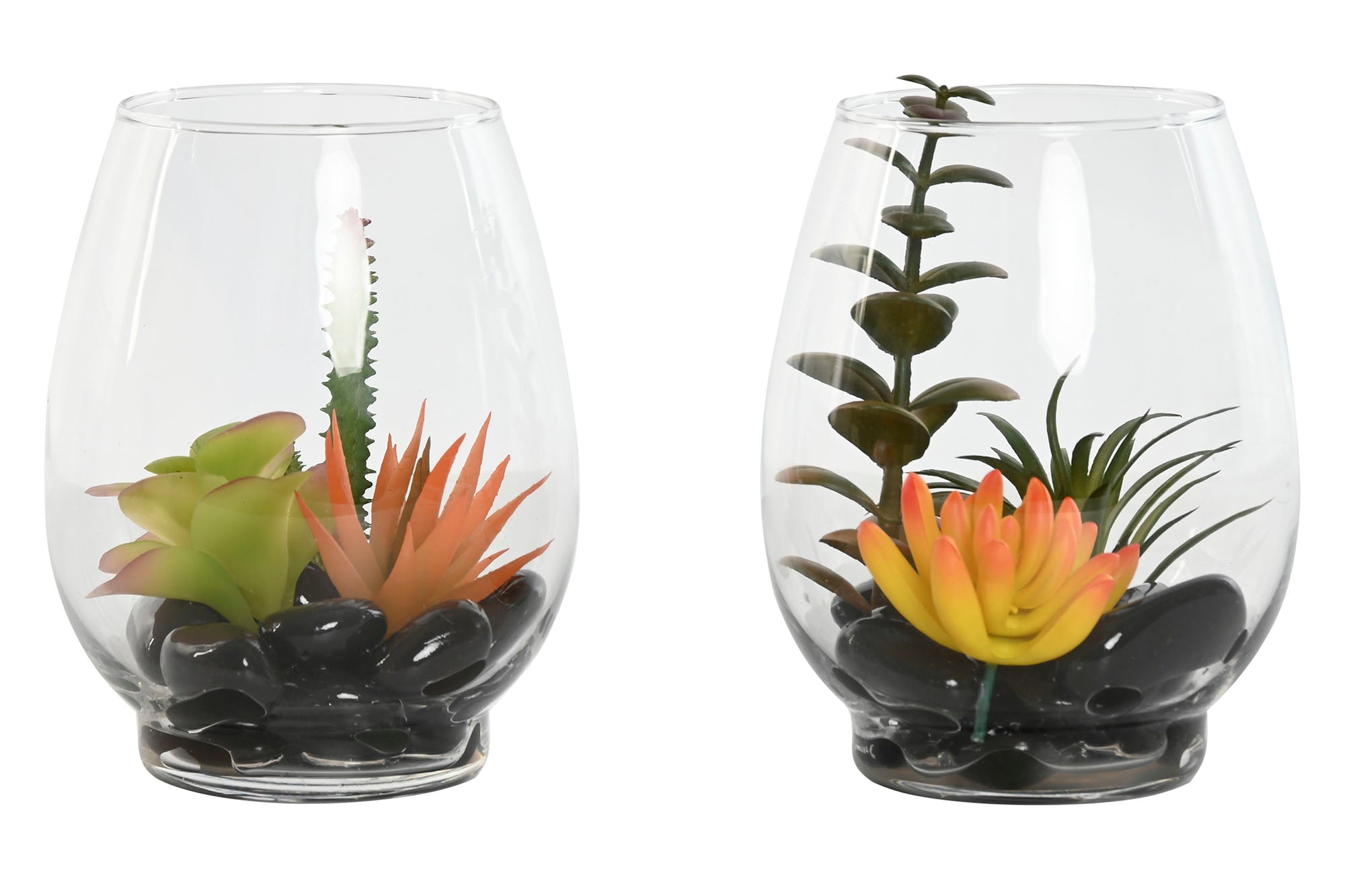 PACK DE 2 PLANTA PVC CRISTAL 10X10X15 2 SURT.