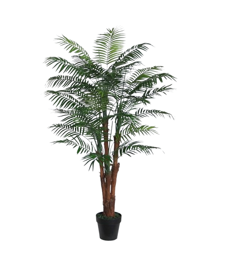 PLANTA PE FIBRA 80X80X165 PALMERA VERDE - Imagen 1