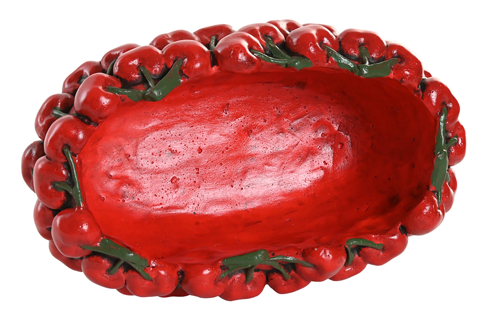 CENTRO MESA CEMENTO 25X16X13 CEREZAS ROJO - Imagen 3