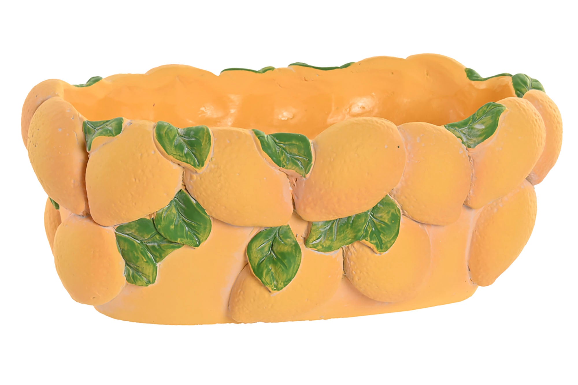 CENTRO MESA CEMENTO 28X18X11 LIMONES AMARILLO - Imagen 2