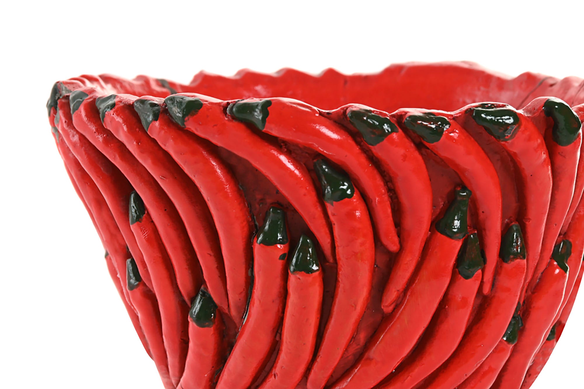 CENTRO MESA CEMENTO 17X17X14 CHILIS ROJO - Imagen 1