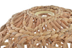 PANTALLA FIBRA 46X46X35 LAMPARA TRENZADO NATURAL - Imagen 2