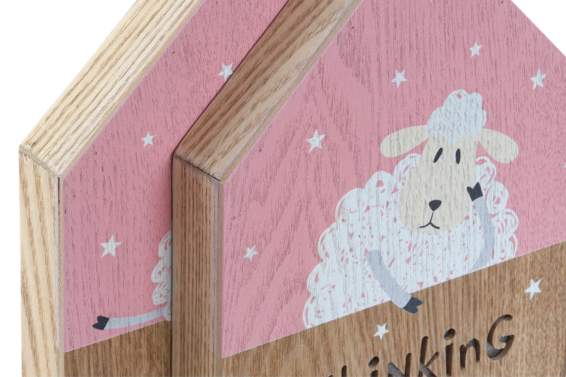 DECORACION LUMINOSA MDF 17X3,5X25 OVEJITA 2 SURT. - Imagen 3