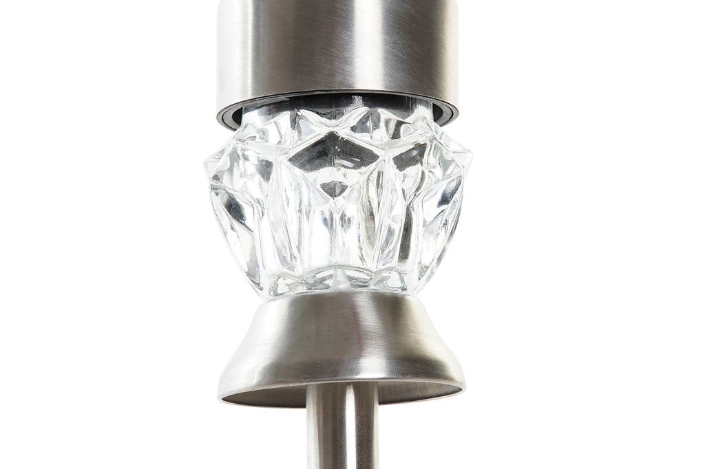 LAMPARA SOLAR LED ALUMINIO 7X7X35 METALIZADO - Imagen 3