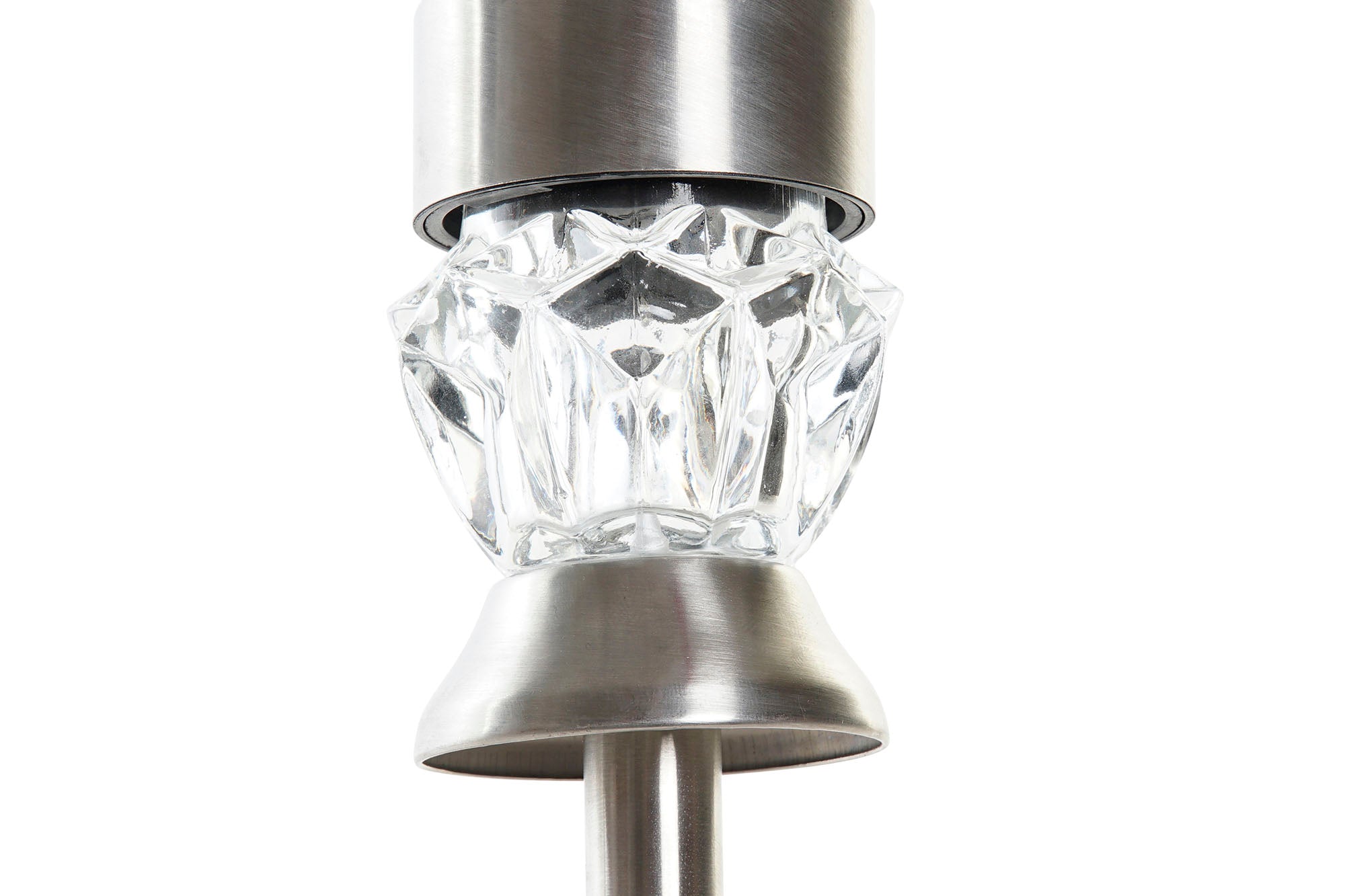 LAMPARA SOLAR LED ALUMINIO 7X7X35 METALIZADO - Imagen 3