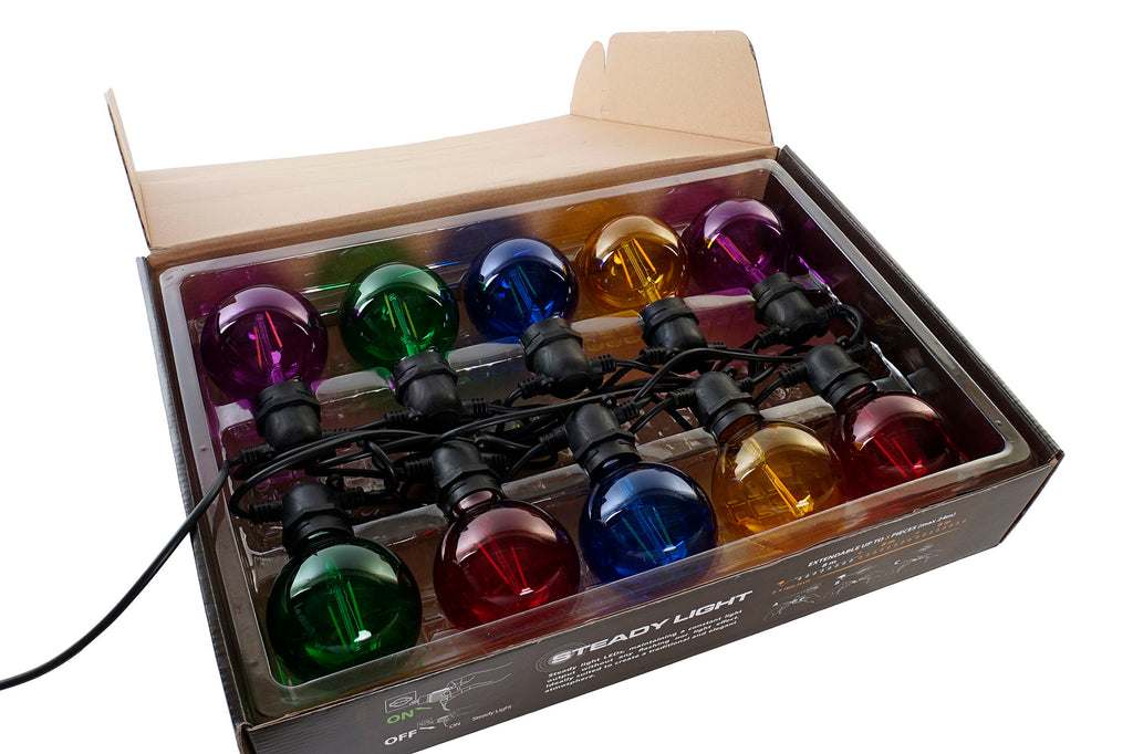 GUIRNALDA CRISTAL 850X7,5X13 10LEDS DOBLE FILAMENT - Imagen 1