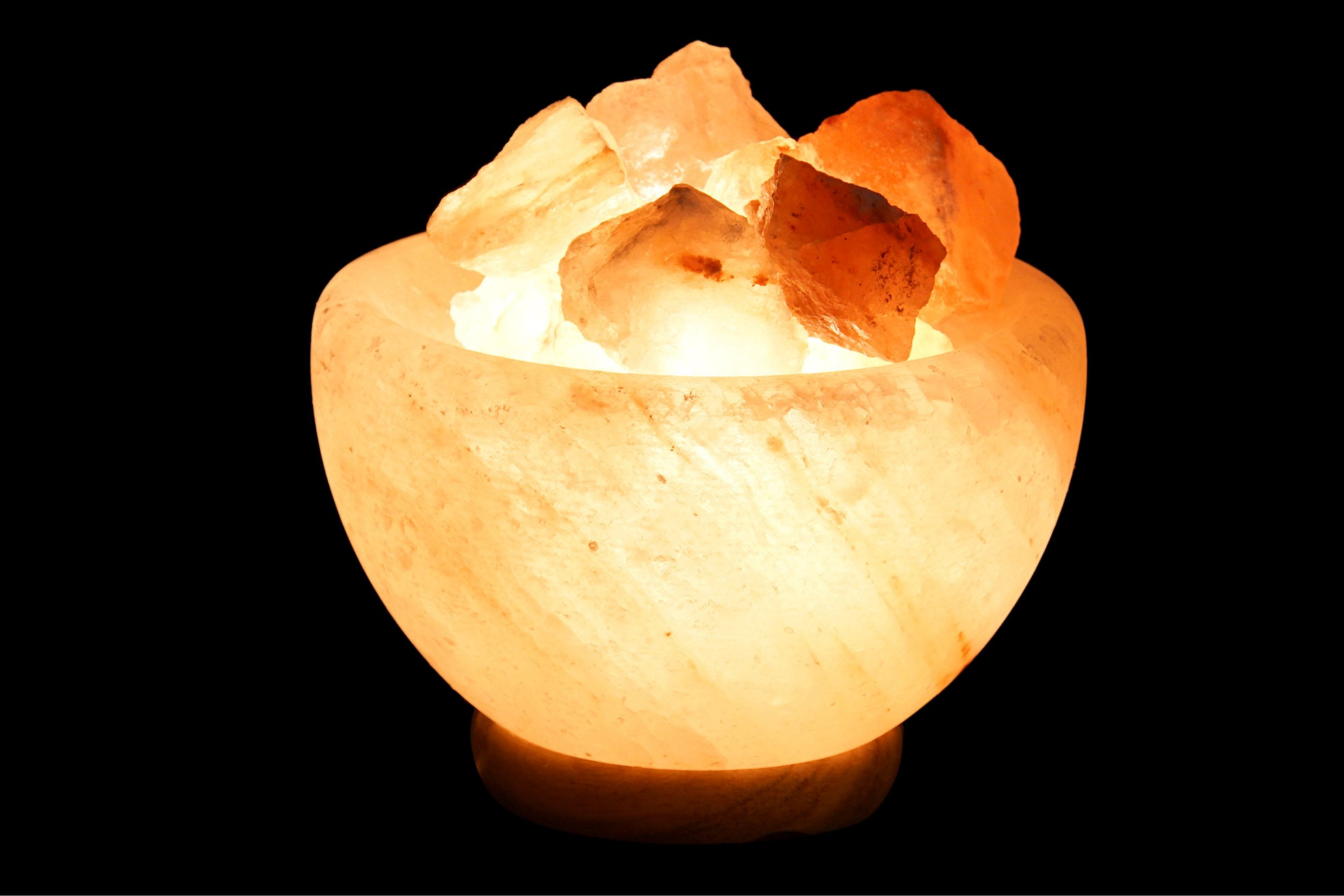 LAMPARA SOBREMESA SAL DEL HIMALAYA 15X15X12 PIEDRA - Imagen 2