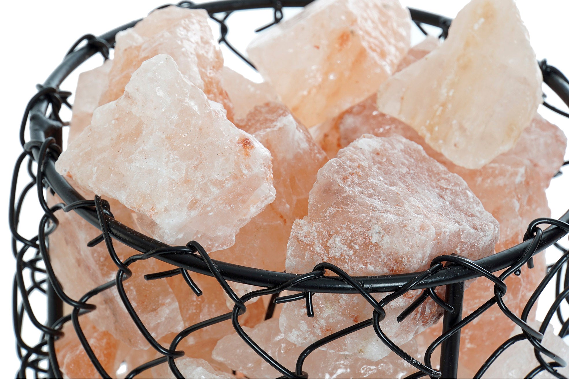 LAMPARA SOBREMESA SAL METAL 17X17X17 CESTA NATURAL - Imagen 3