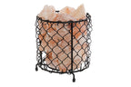 LAMPARA SOBREMESA SAL METAL 17X17X17 CESTA NATURAL - Imagen 1