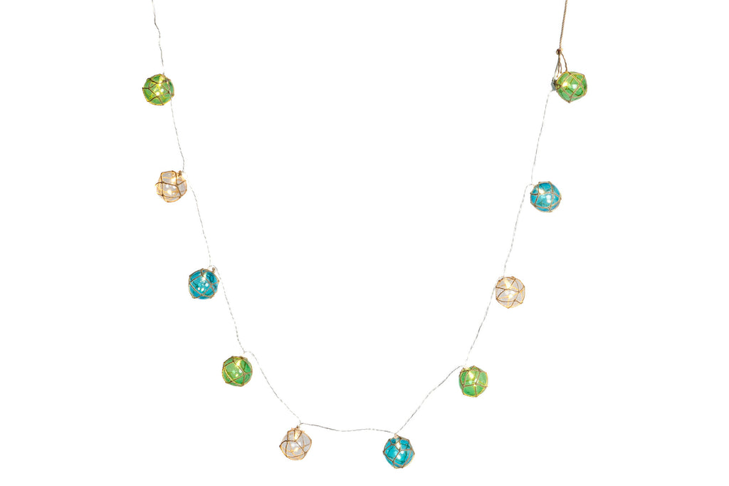 GUIRNALDA LED CUERDA 6X6X230 10L 2XAA VERDE - Imagen 1