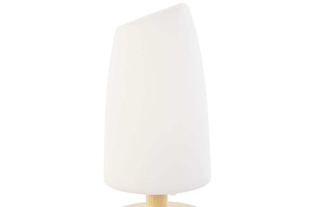 LAMPARA SOBREMESA PE MADERA 12X12X27 IP20 BLANCO - Imagen 2