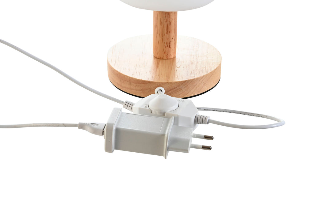 LAMPARA SOBREMESA PE MADERA 12X12X23 E27 IP20 - Imagen 4