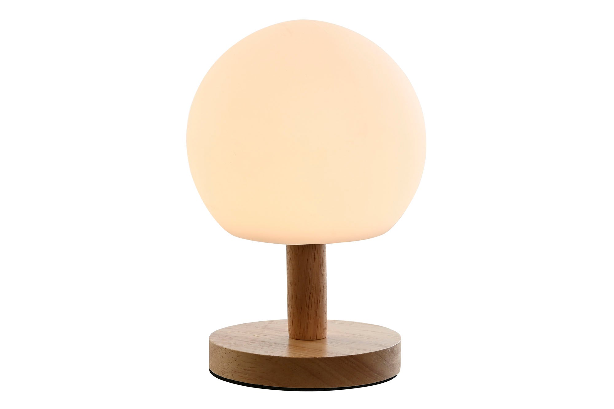 LAMPARA SOBREMESA PE MADERA 12X12X23 E27 IP20 - Imagen 1