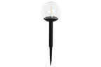 LAMPARA SOLAR LED PLASTICO 10X10X35 EXTERIOR NEGRO - Imagen 1