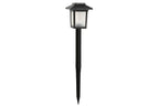 LAMPARA SOLAR LED PLASTICO 8X8X34 EXTERIOR NEGRO - Imagen 1