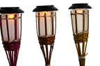 LAMPARA SOLAR LED BAMBU 9X9X54 ANTORCHA 4 SURT. - Imagen 2