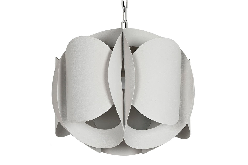 LAMPARA TECHO METAL 42X42X36 RUGOSO BEIGE - Imagen 1