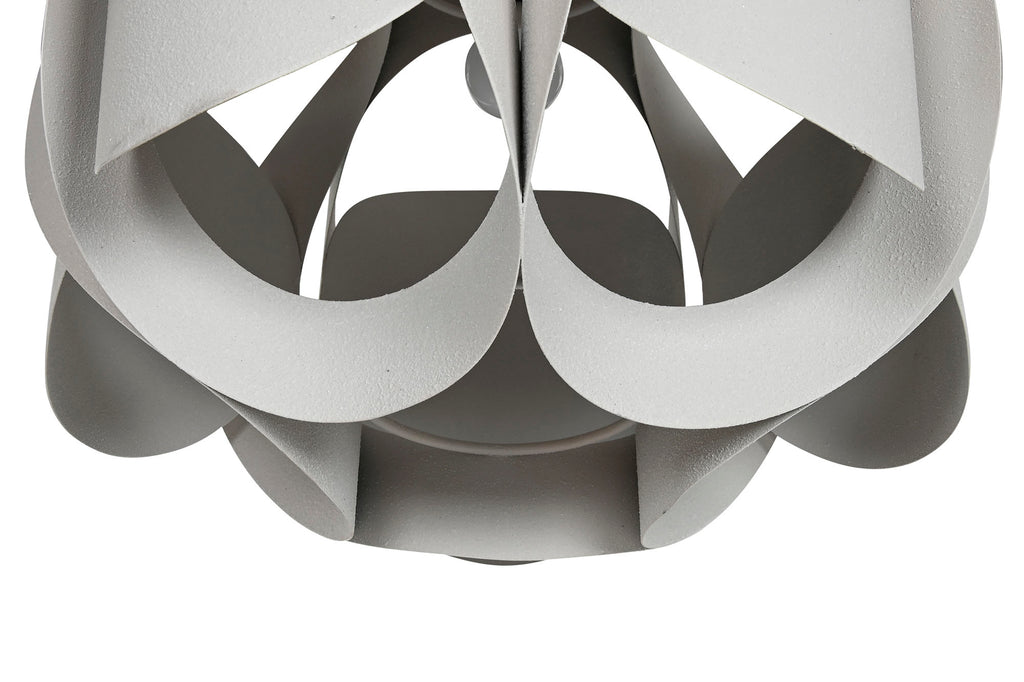 LAMPARA TECHO METAL 42X42X36 RUGOSO BEIGE - Imagen 5