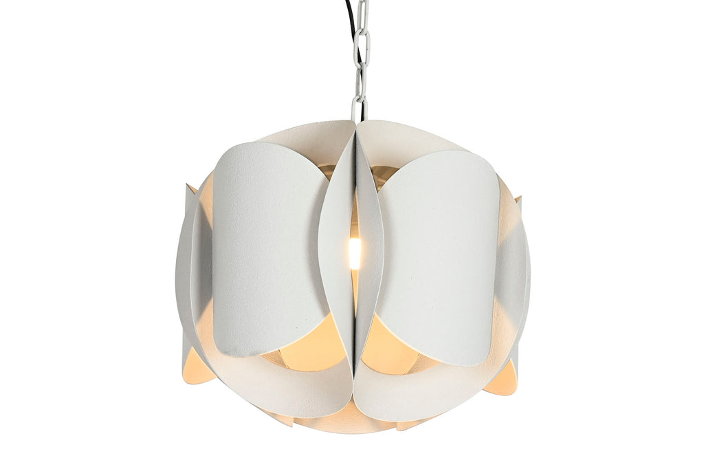 LAMPARA TECHO METAL 42X42X36 RUGOSO BEIGE - Imagen 2