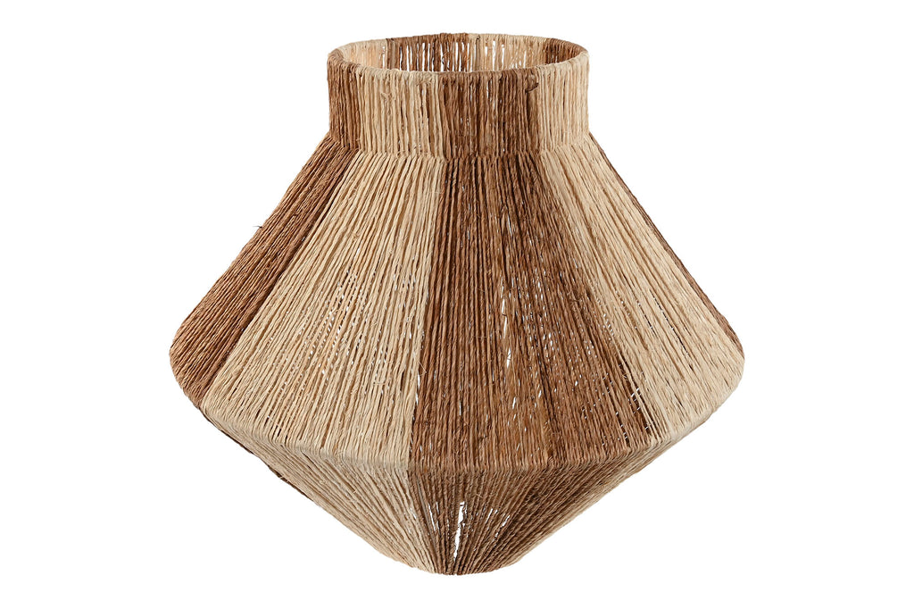 PANTALLA YUTE METAL 38X38X36 NATURAL - Imagen 4