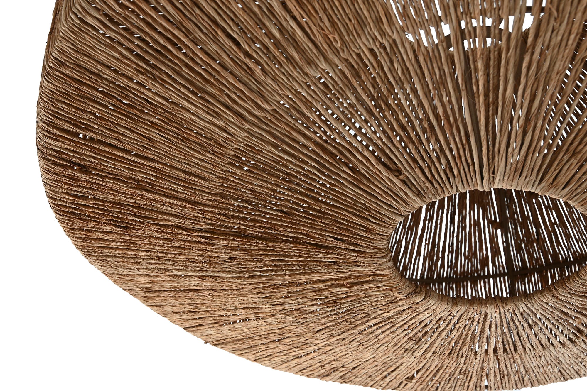 PANTALLA YUTE METAL 51X51X20 NATURAL - Imagen 3