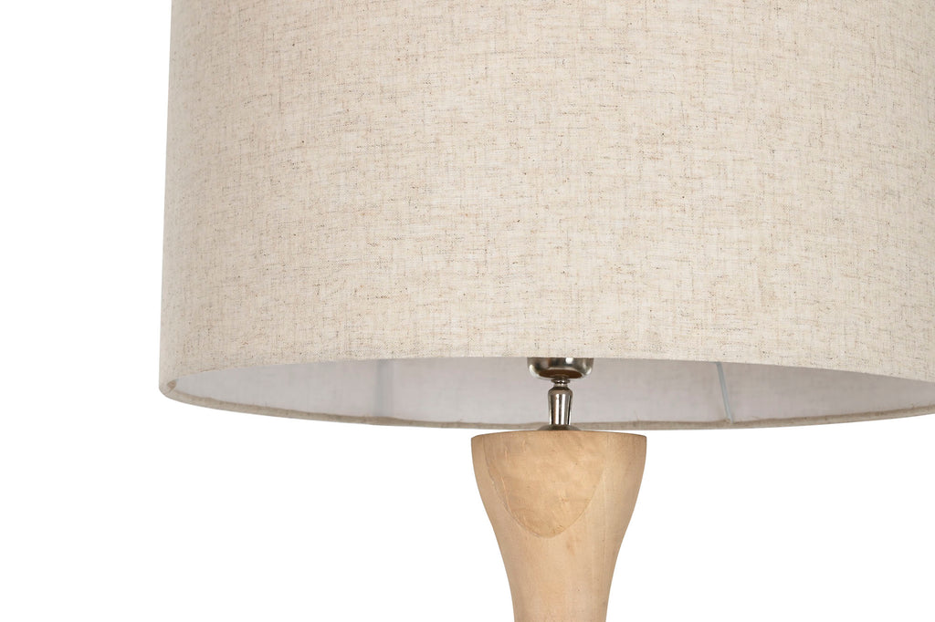 LAMPARA PIE MANGO ALGODON 50X50X163,5 - Imagen 6