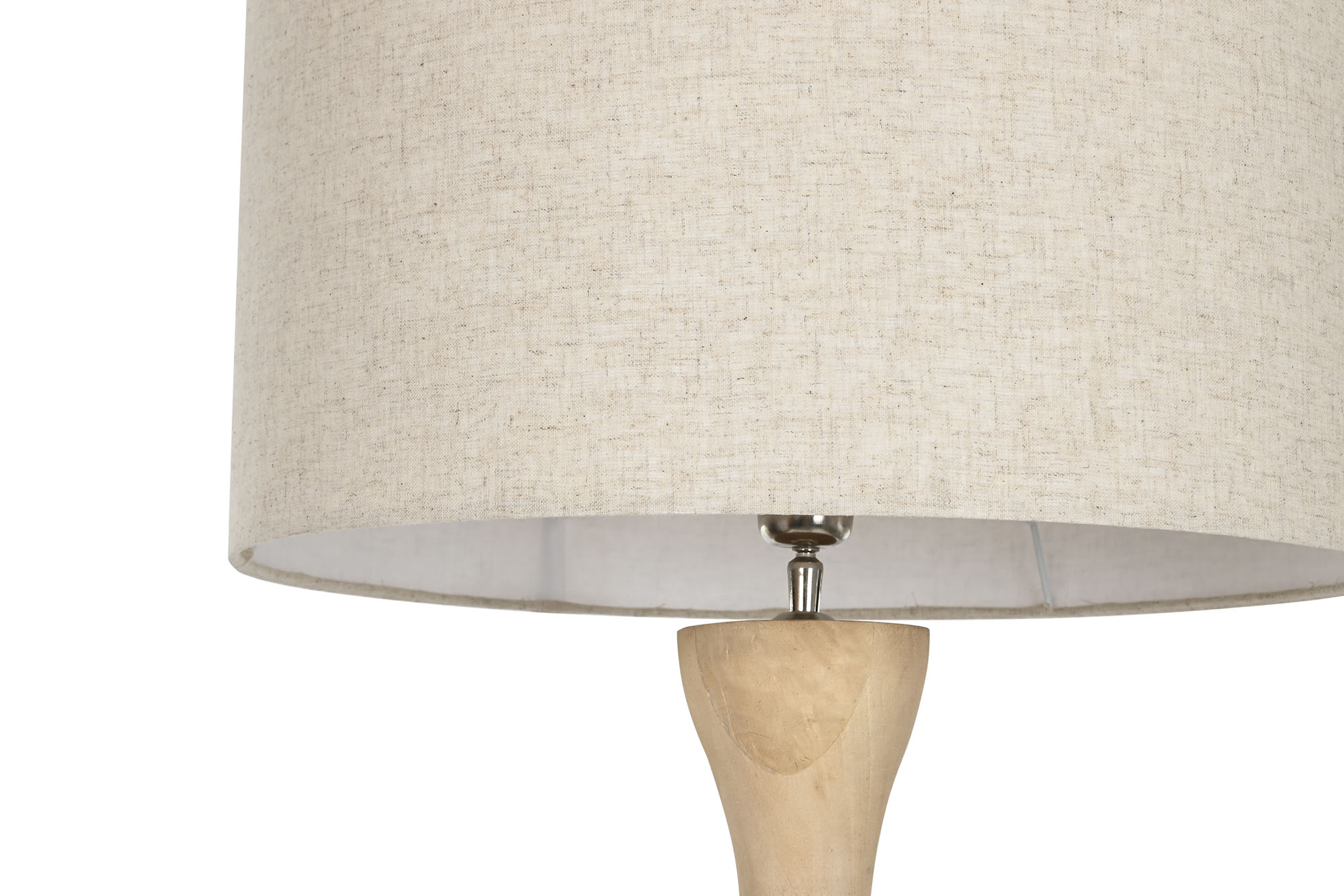 LAMPARA PIE MANGO ALGODON 50X50X163,5 - Imagen 6