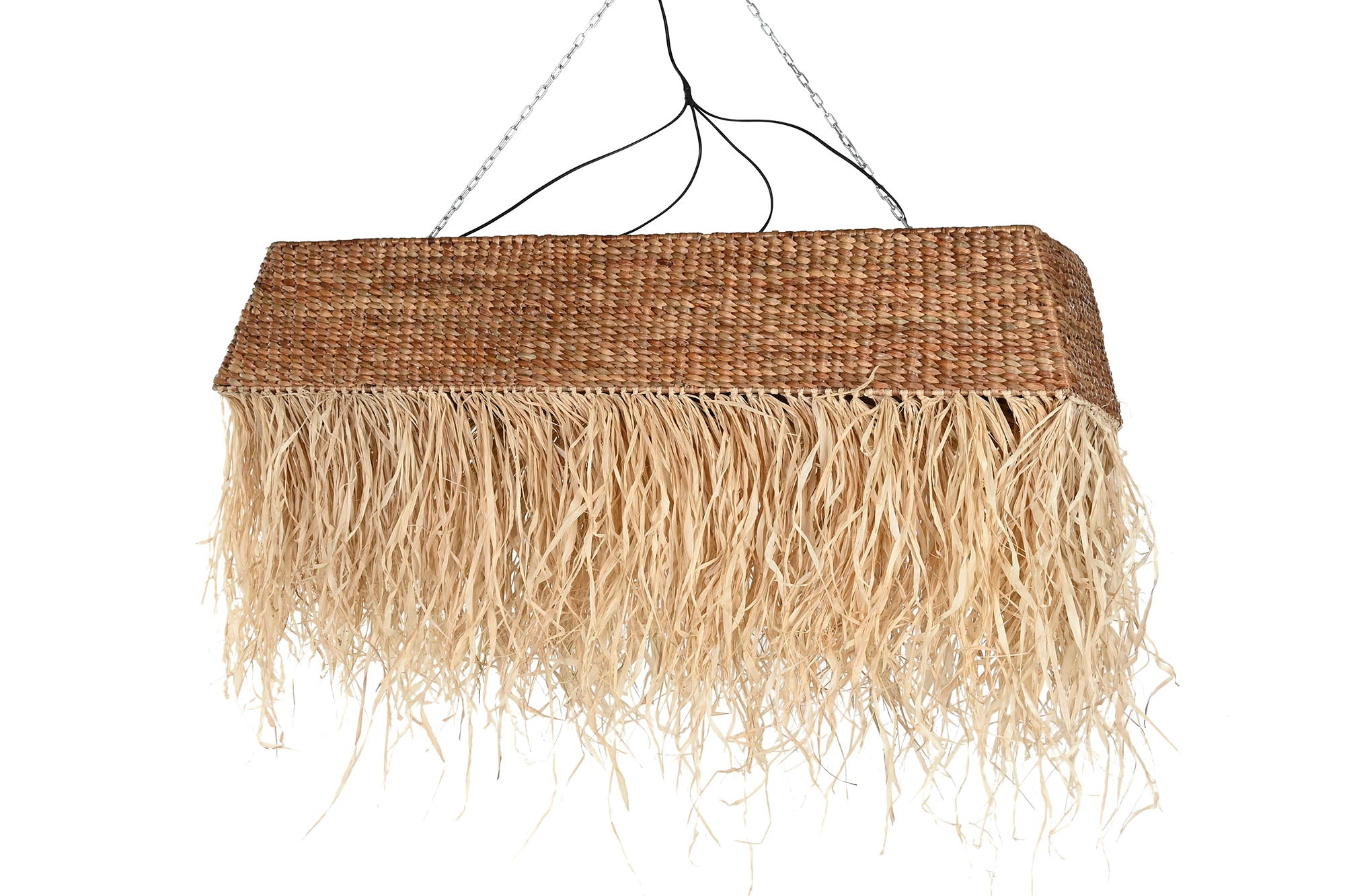 LAMPARA TECHO FIBRAS NATURALES 138X26X33 - Imagen 4