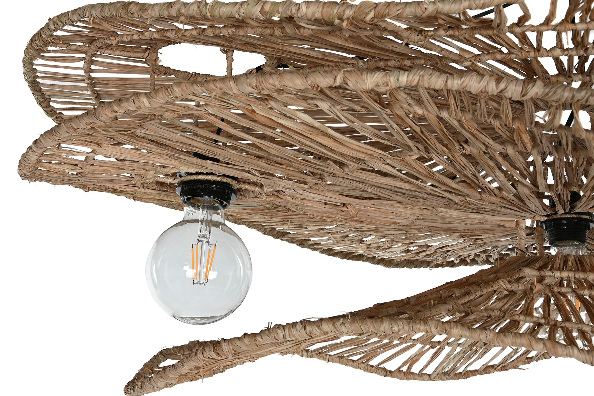 LAMPARA TECHO FIBRAS NATURALES 1120X29X50 - Imagen 3