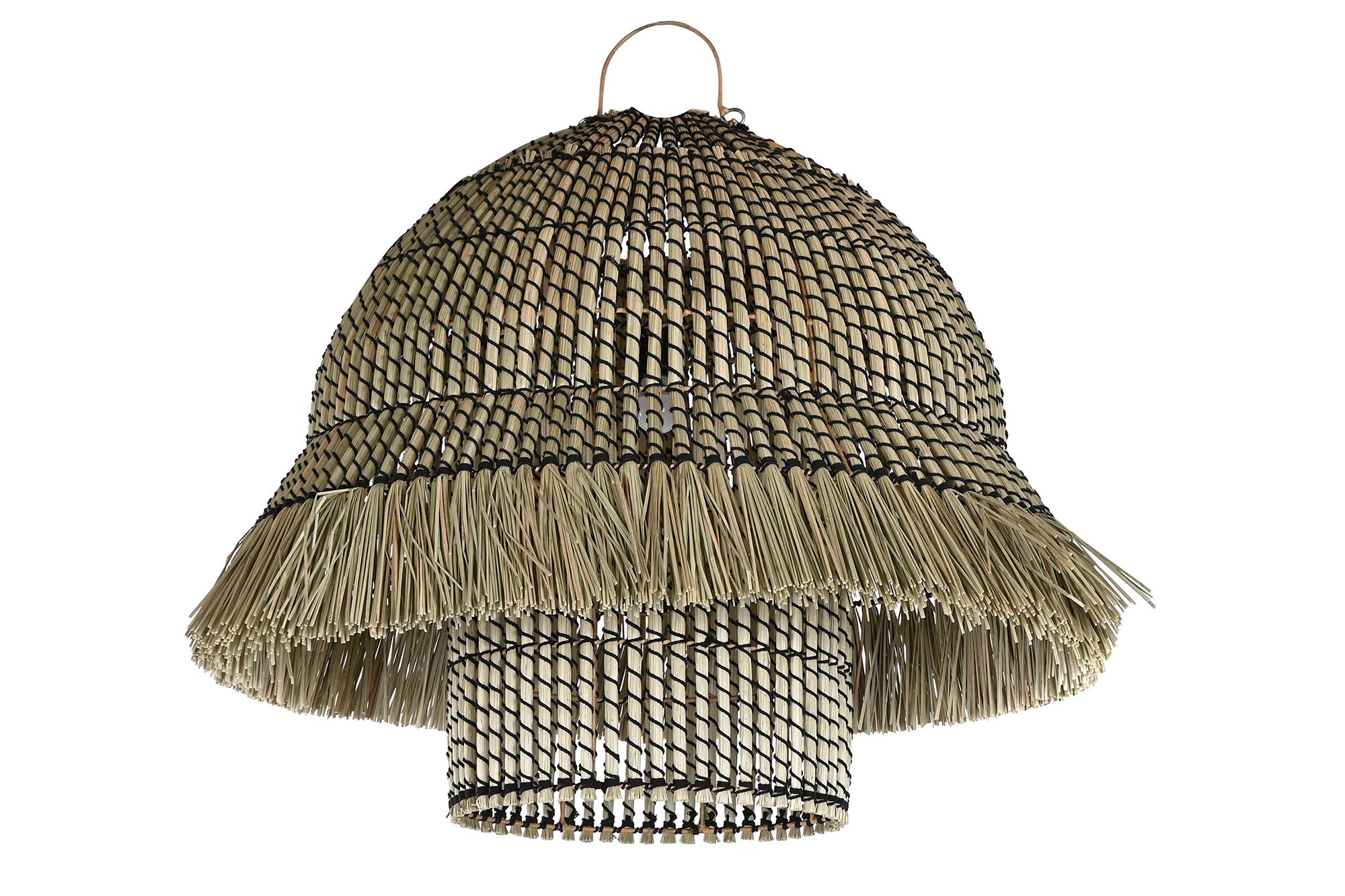 LAMPARA TECHO FIBRAS NATURALES 74X57X65 - Imagen 5