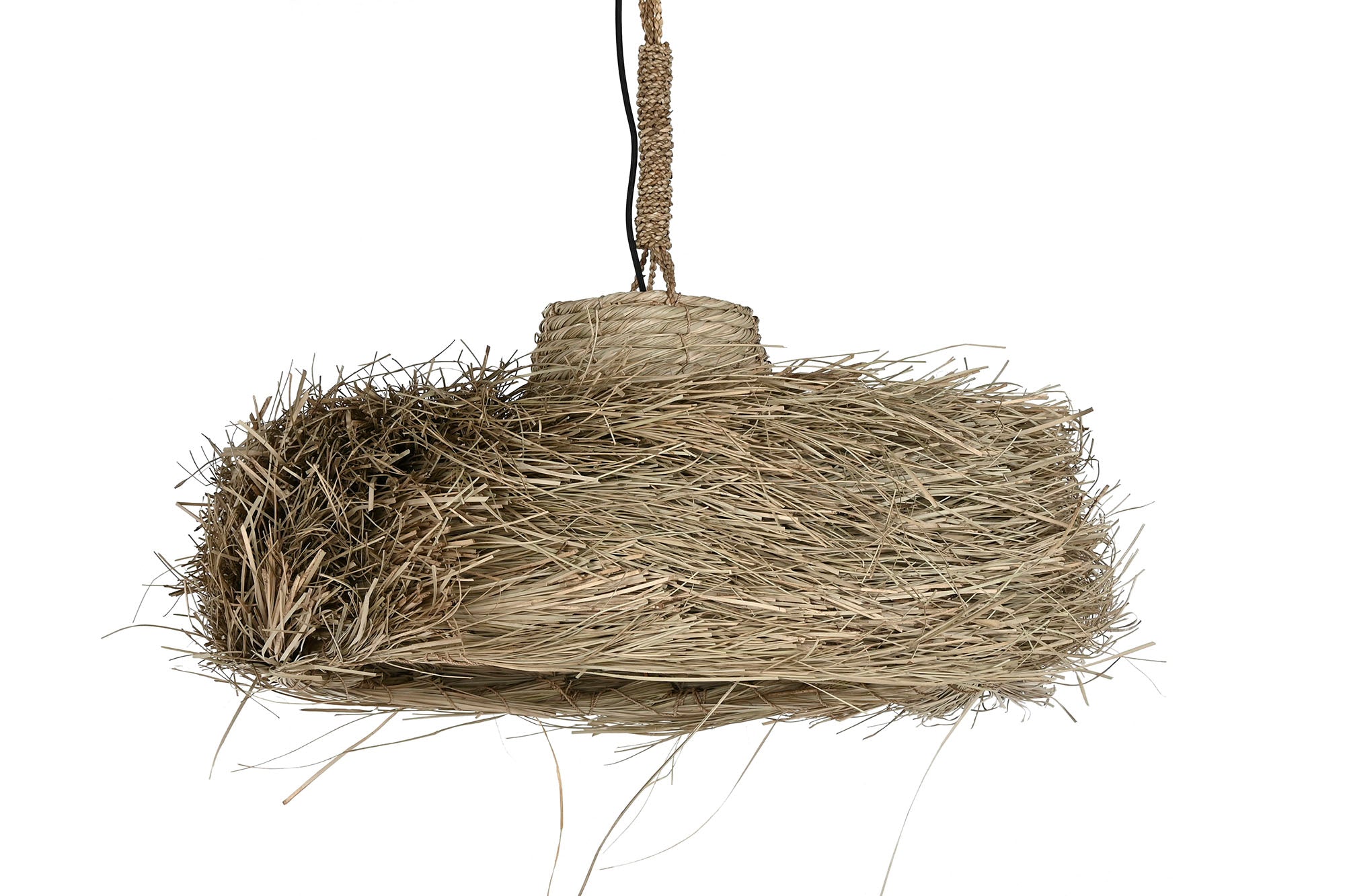 LAMPARA TECHO FIBRAS NATURALES 64X64X34 - Imagen 5