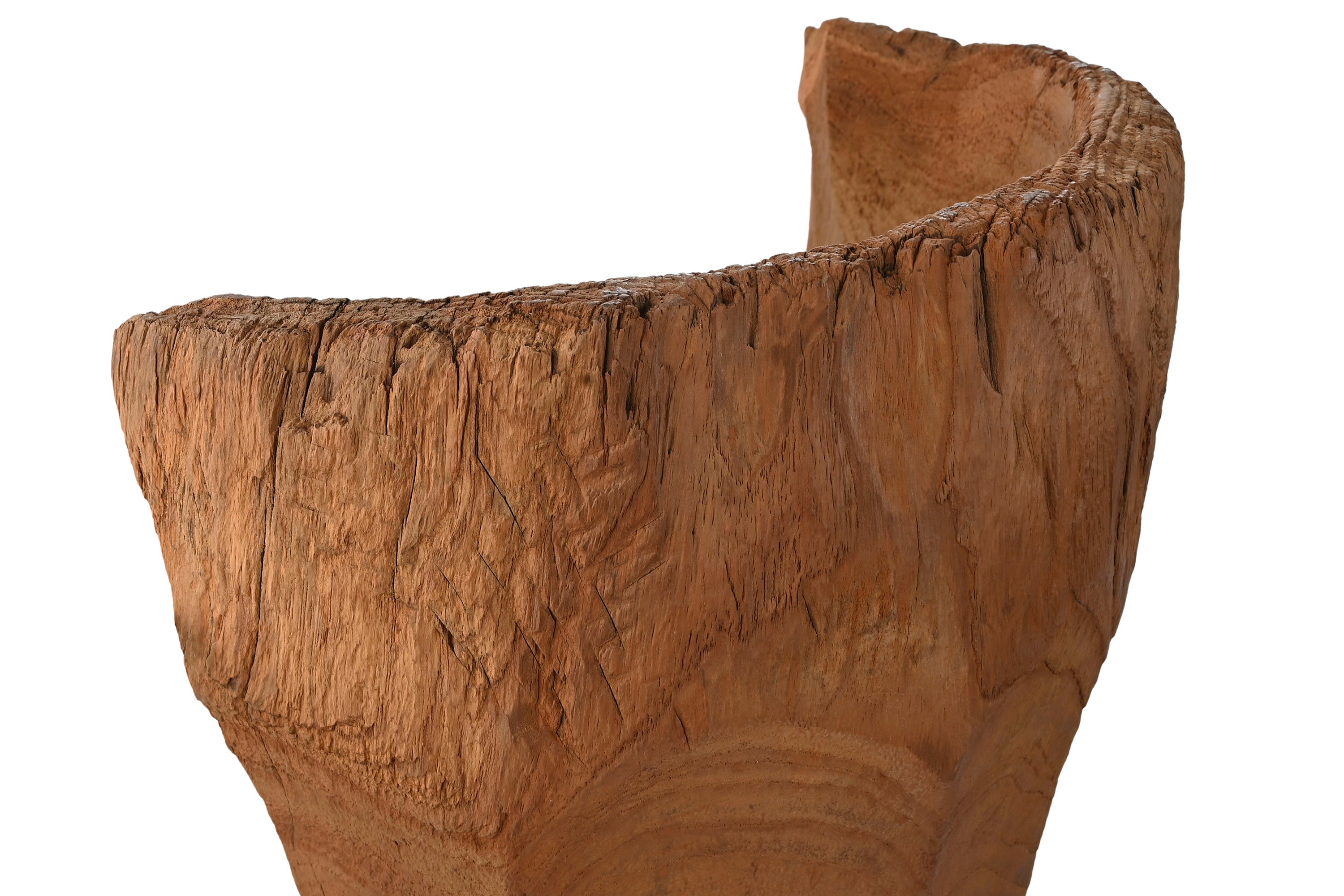 LAMPARA APLIQUE TECA 30X15X34 PARED HECHO A MANO - Imagen 2