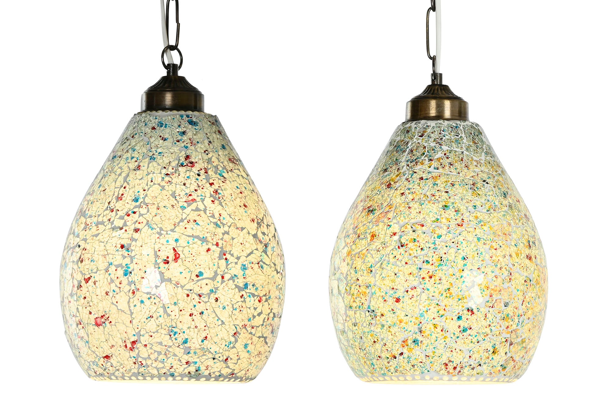 LAMPARA TECHO CRISTAL METAL 23X23X66 2 SURT. - Imagen 3