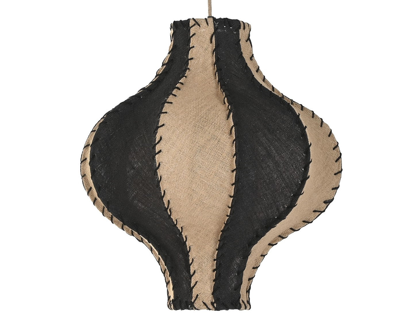 LAMPARA TECHO YUTE HIERRO 50X50X54 NATURAL BICOLOR - Imagen 4