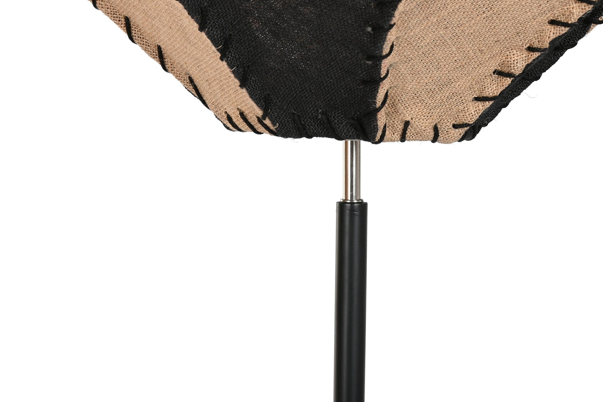 LAMPARA PIE YUTE HIERRO 50X50X165 NATURAL BICOLOR - Imagen 6