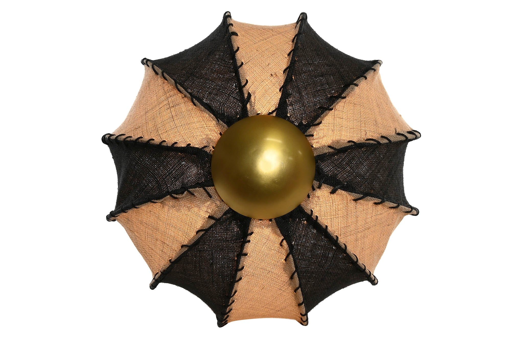 LAMPARA APLIQUE YUTE HIERRO 50X50X25 PARED NATURAL - Imagen 5