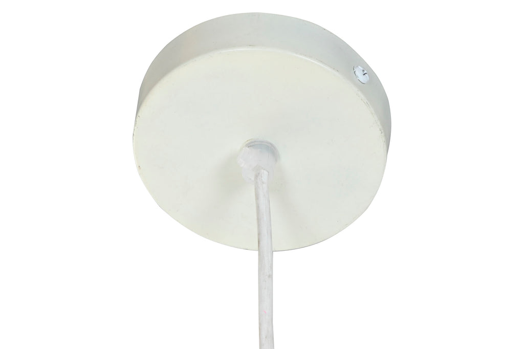 LAMPARA TECHO ALGODON RAFIA 39X39X21 TRENZADO - Imagen 4