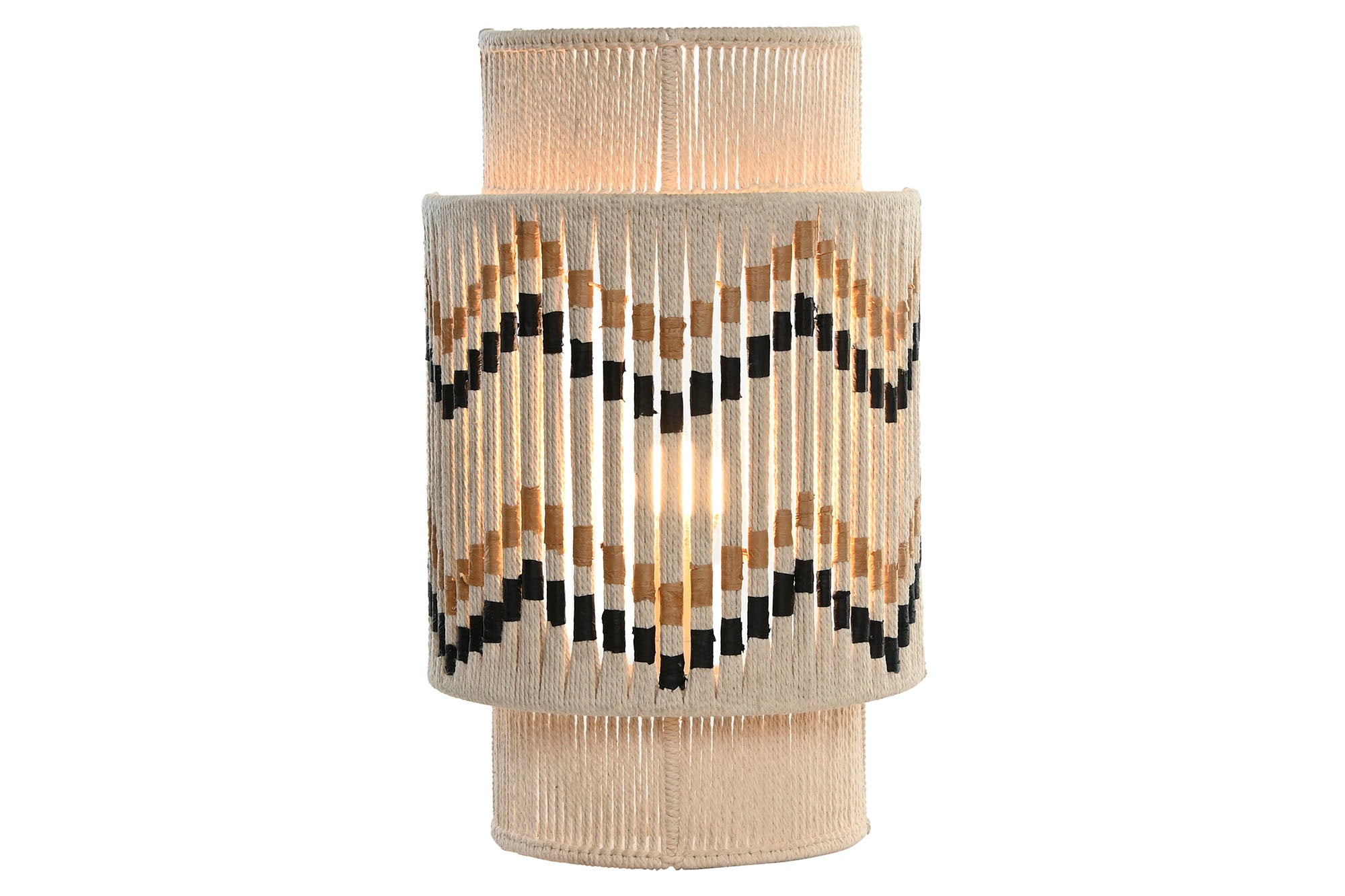 LAMPARA APLIQUE ALGODON YUTE 23X12X38 PARED - Imagen 3