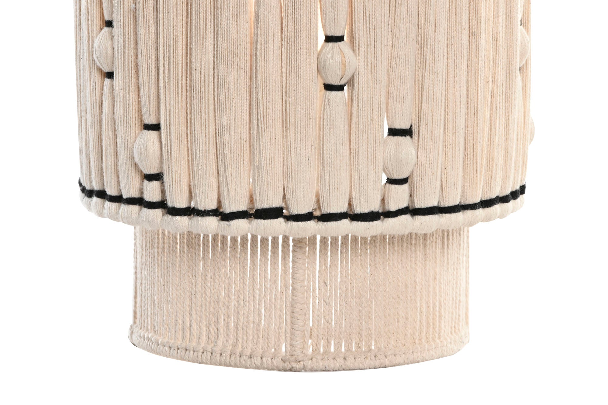 LAMPARA APLIQUE ALGODON YUTE 23X12X38 PARED - Imagen 4