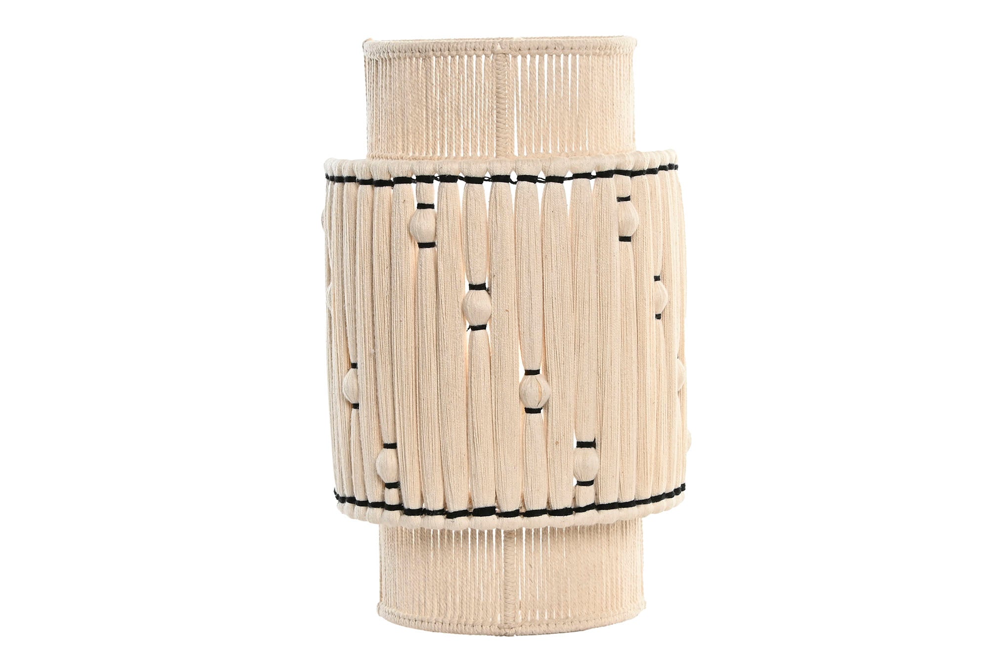 LAMPARA APLIQUE ALGODON YUTE 23X12X38 PARED - Imagen 1