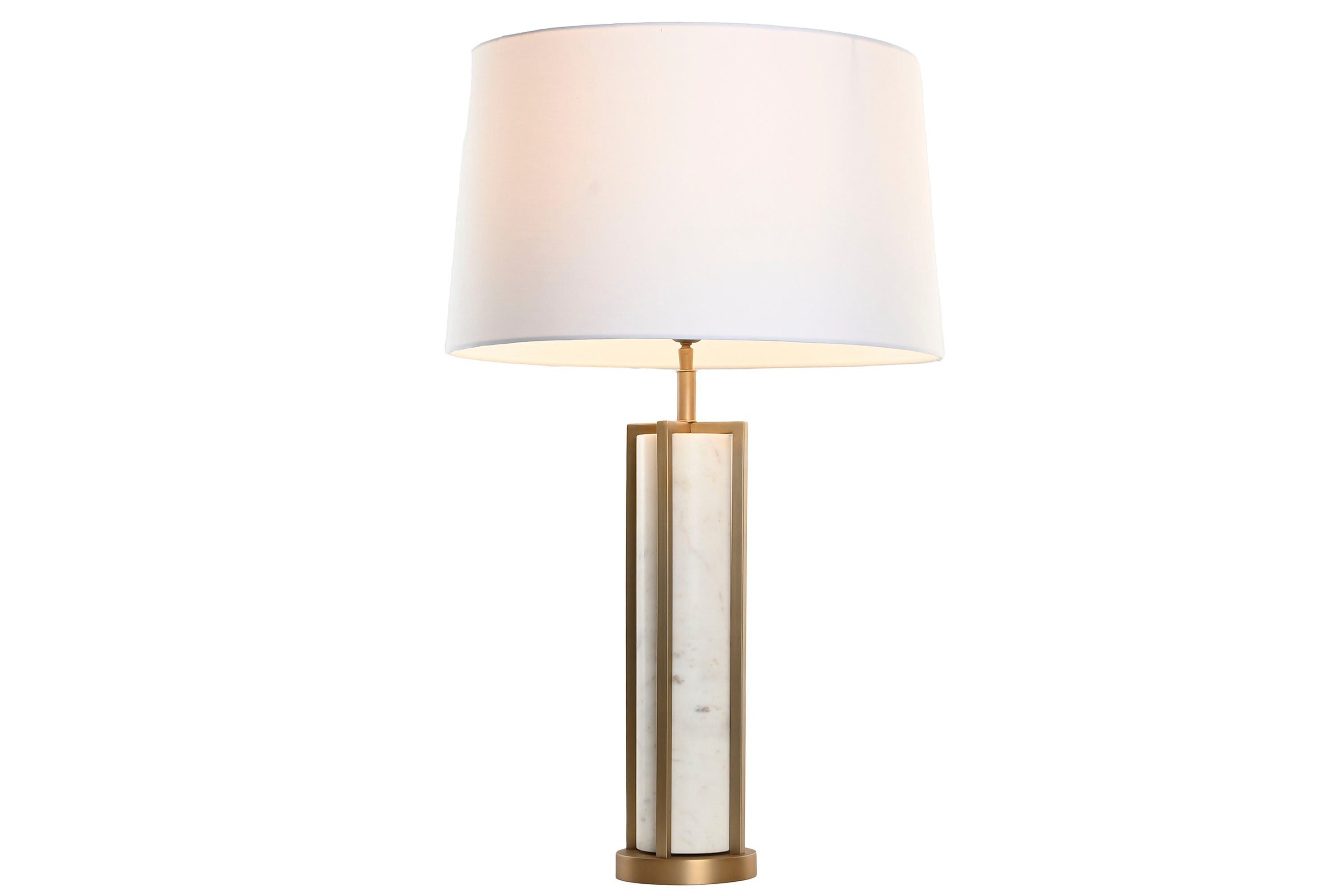 LAMPARA SOBREMESA ACERO MARMOL 50X50X80 MATE - Imagen 5