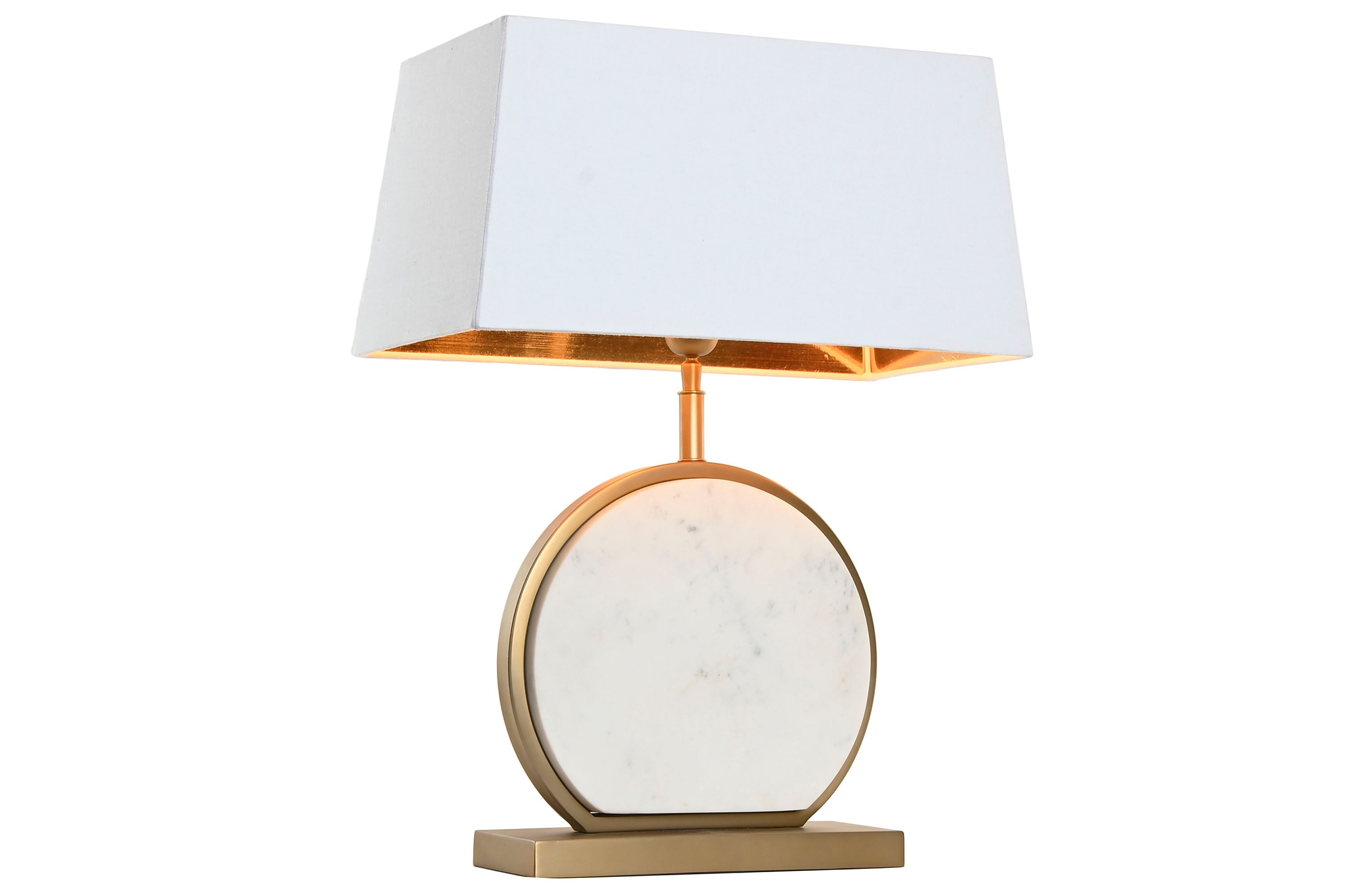 LAMPARA SOBREMESA ACERO MARMOL 28X44X73 MATE - Imagen 2