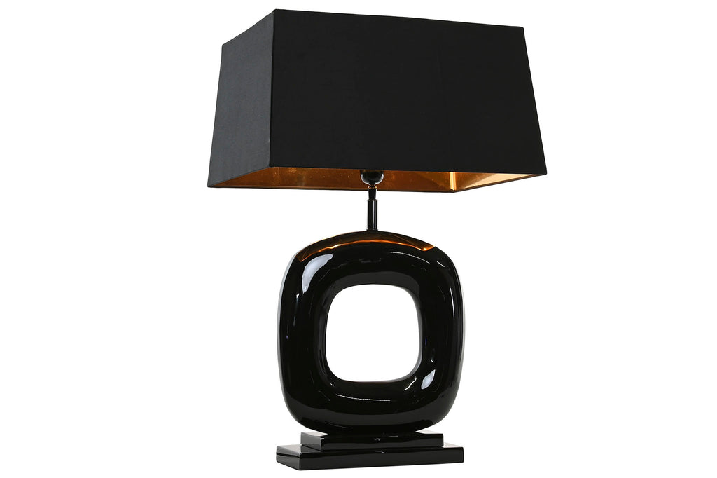 LAMPARA SOBREMESA ACERO PATINADO 30X50X83 NEGRO - Imagen 4