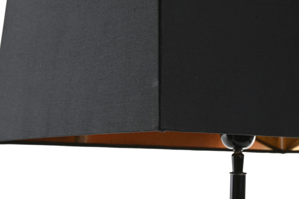LAMPARA SOBREMESA ACERO PATINADO 30X50X83 NEGRO - Imagen 3