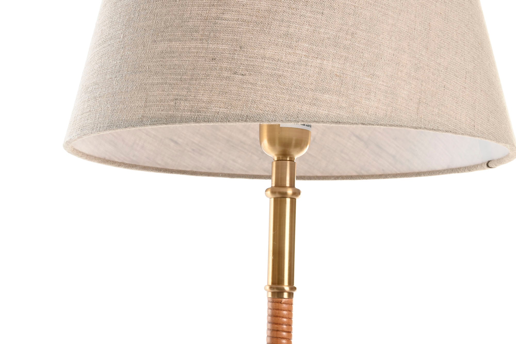 LAMPARA SOBREMESA LATON RATAN 255X35X77 NATURAL - Imagen 2