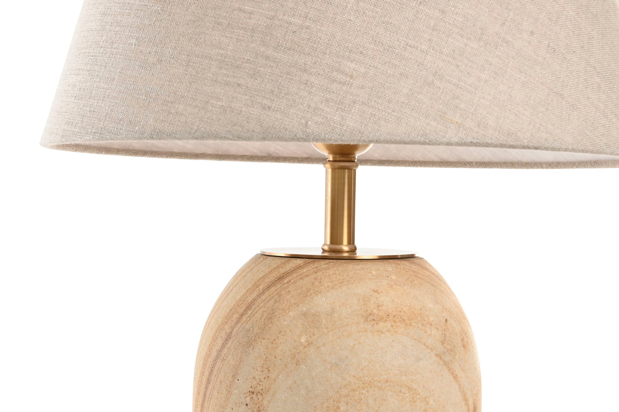 LAMPARA SOBREMESA LATON MADERA 25X36X52 NATURAL - Imagen 4