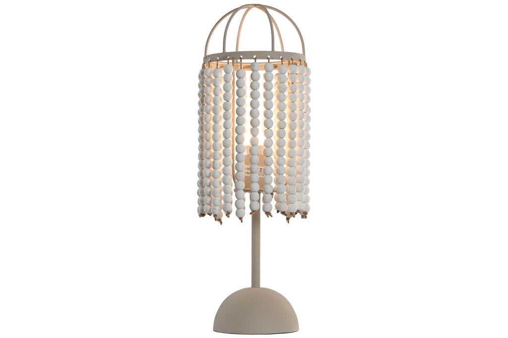 LAMPARA SOBREMESA METAL 19X19X61 BLANCO - Imagen 3