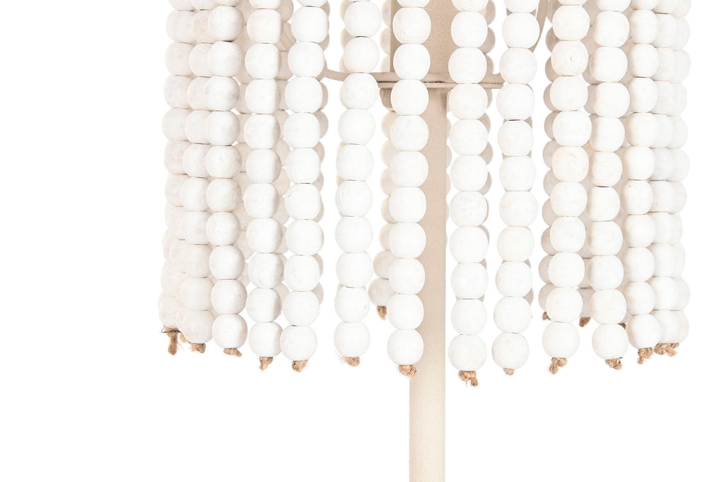 LAMPARA PIE METAL 25,5X25,5X155 BEIGE - Imagen 6