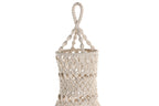 PANTALLA ALGODON 30X30X30 MACRAME TEJIDO A MANO - Imagen 3
